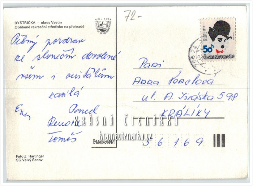 Vodní nádrž BYSTŘIČKA