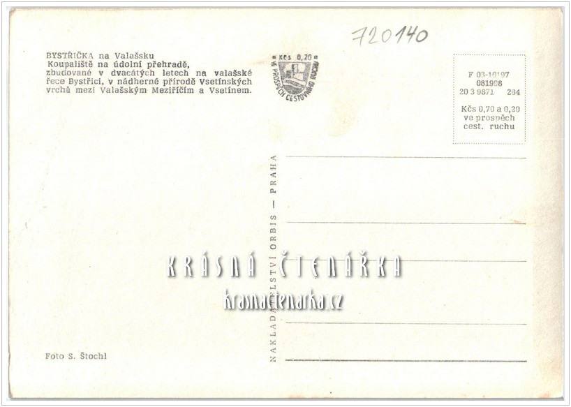 Vodní nádrž BYSTŘIČKA
