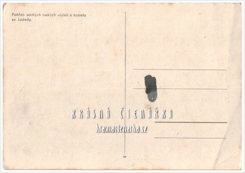 OSVOBOZENÍ PRAHY 1945, Pohřeb padlých ruských vojínů u kostela sv. Ludmily