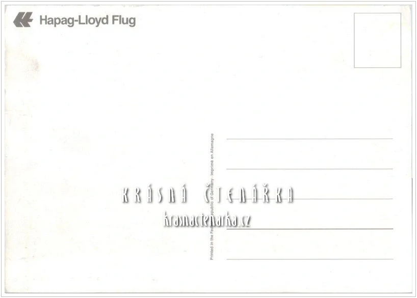 Letadlo společnosti HAPAG-LLOYD FLUG