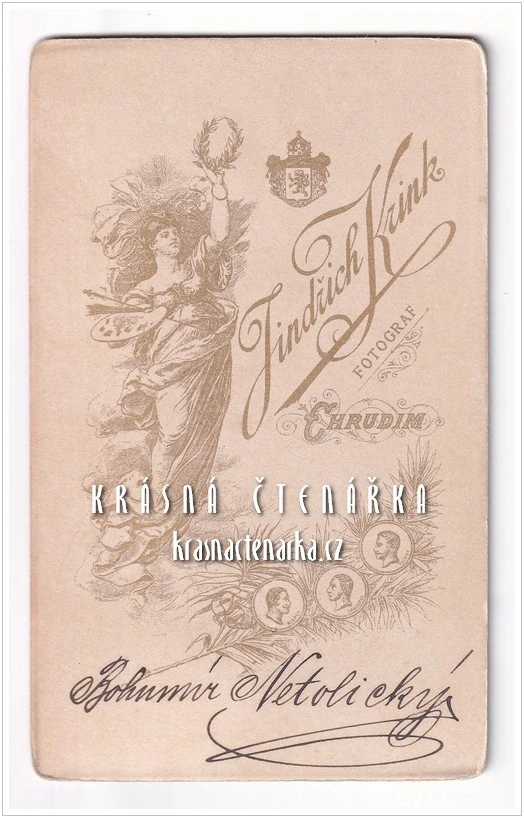 Fotografická vizitka: DŽENTLMEN (Atelier Jindřich Krink, Chrudim)