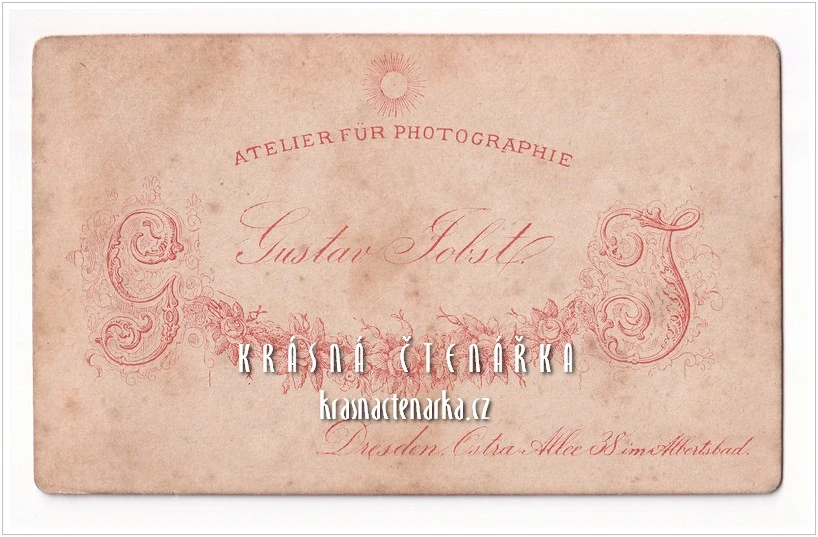 Fotografická vizitka: DŽENTLMEN (Atelier Gustav Jobst, Dresden)