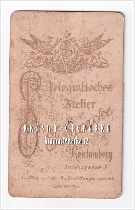 Fotografická vizitka: DŽENTLMEN (Atelier F. Stracke, Liberec)