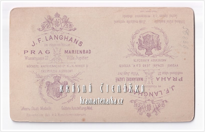 Fotografická vizitka: DÍVENKY (Atelier Jan F. Langhans, Praha)