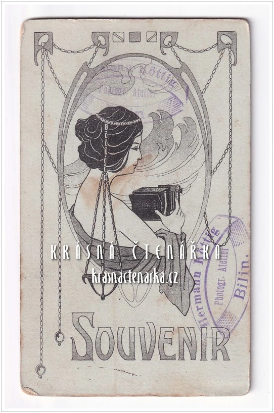 Fotografická vizitka: DŽENTLMEN (Atelier Hermann Köttig, Bílina)