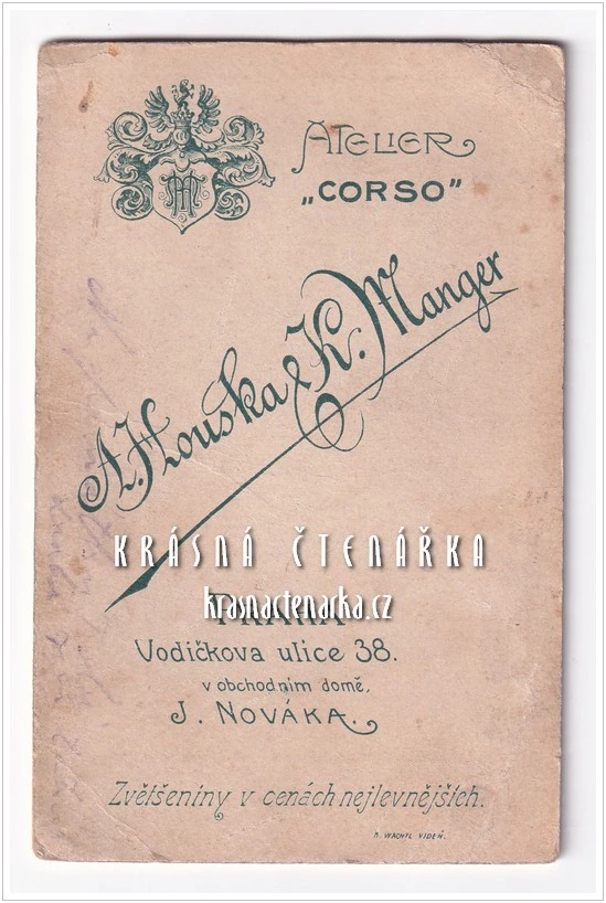 Fotografická vizitka: MLADÝ DŽENTLMEN (Atelier Corso, Praha)