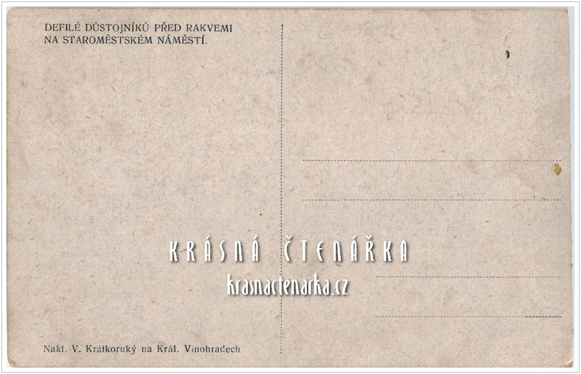 PRAHA, Defilé důstojníků před rakvemi na Staroměstském náměstí