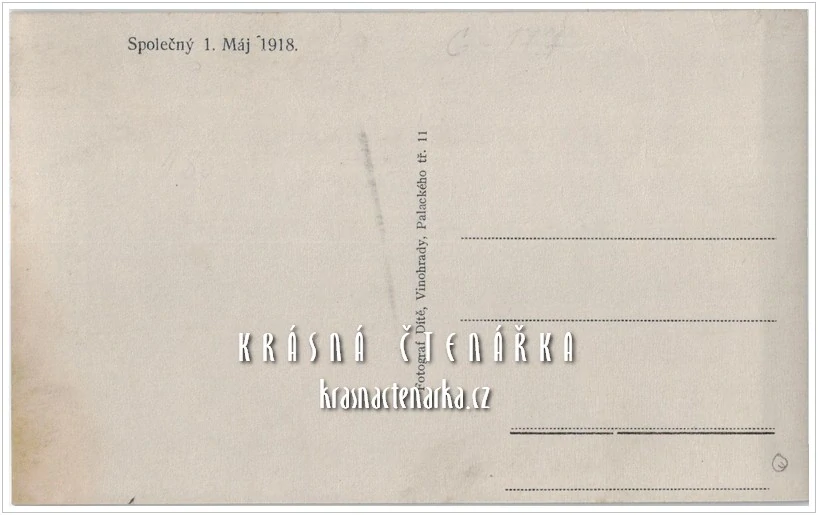 PRAHA, Společný 1. máj 1918