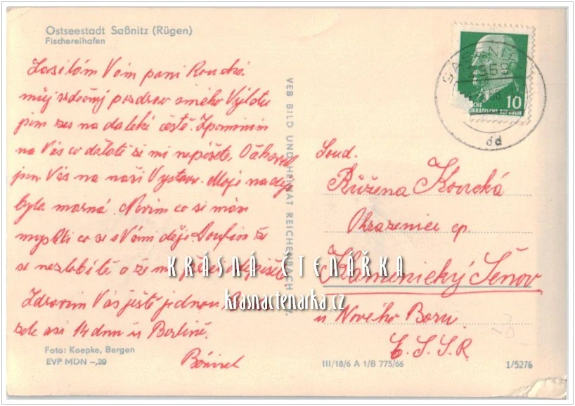 LODĚ v přístavu Rügen / Rujána