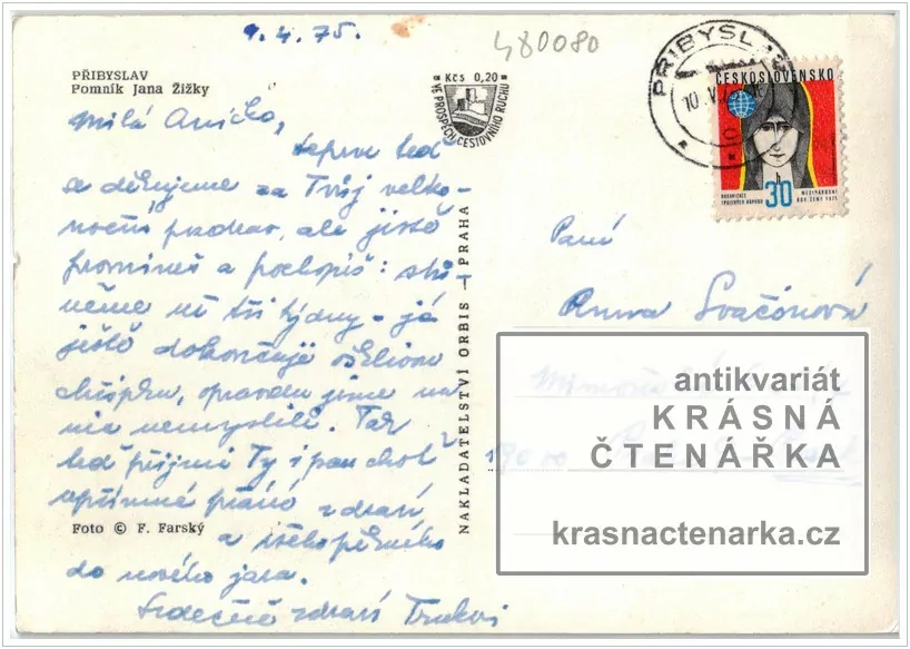 PŘIBYSLAV, Jezdecká socha Jana Žižky z Trocnova 