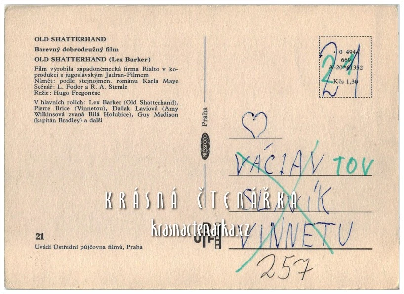 Film OLD SHATTERHAND (Lex Barker)