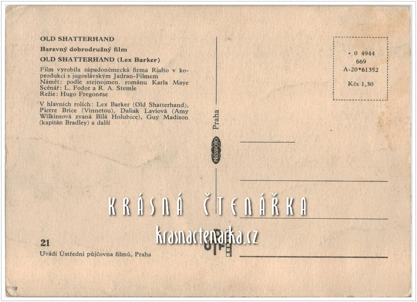 Film OLD SHATTERHAND (Lex Barker)