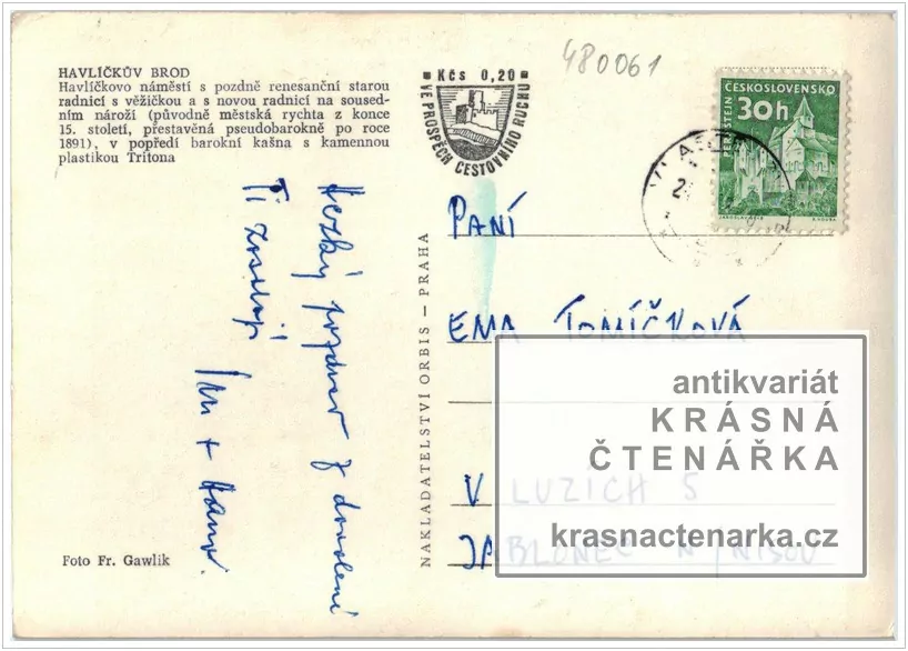 HAVLÍČKŮV BROD, Havlíčkovo náměstí i s Koudelovou kašnou