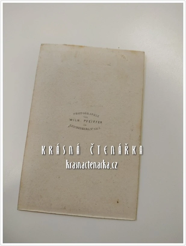 Fotografická vizitka: DŽENTLMEN (Atelier Wilh. Pfeifer, Liberec)