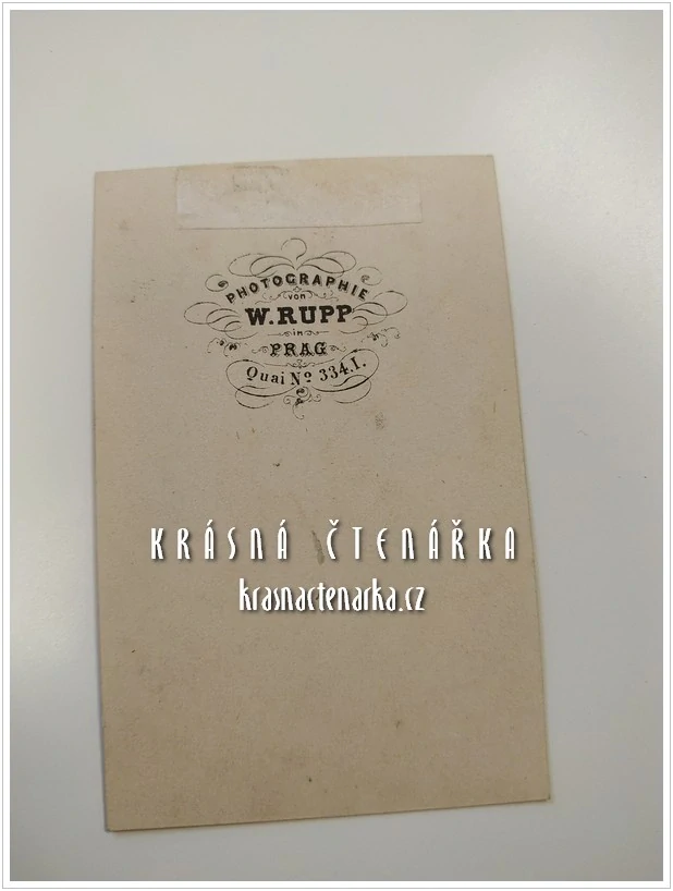 Fotografická vizitka: DŽENTLMEN (Atelier Wilhelm Rupp, Praha)