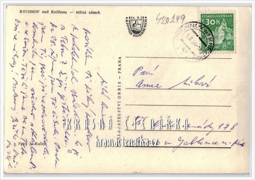 RYCHNOV NAD KNĚŽNOU, Pohled na zámek