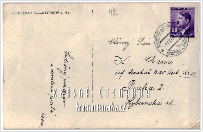 RYCHNOV NAD KNĚŽNOU, Pohled na zámek