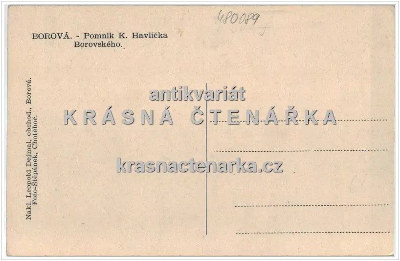 HAVLÍČKOVA BOROVÁ, Pomník Karla Havlíčka Borovského