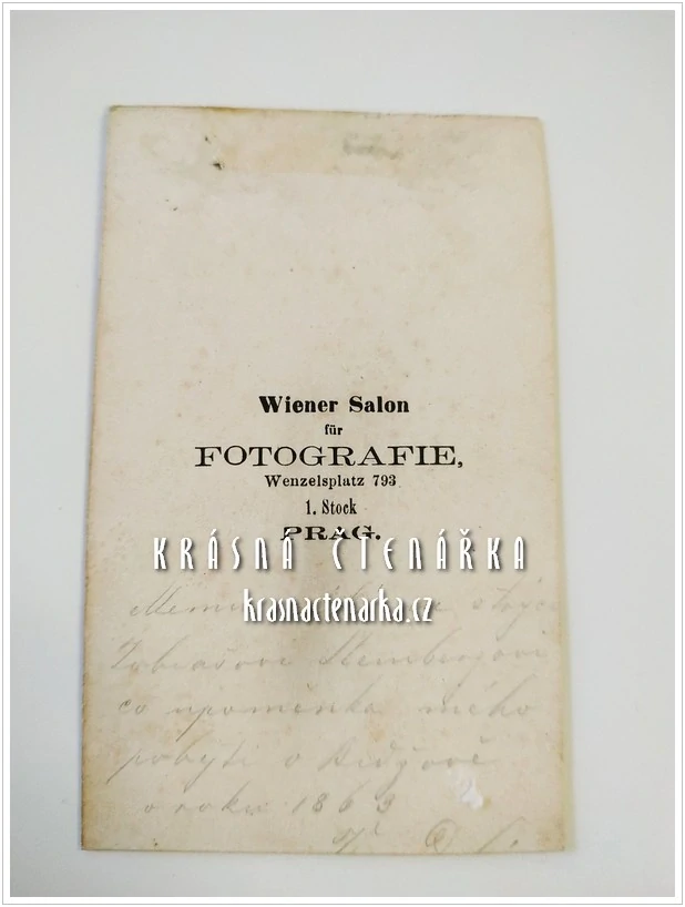 Fotografická vizitka: DŽENTLMEN (Atelier Wiener Salon, Praha)