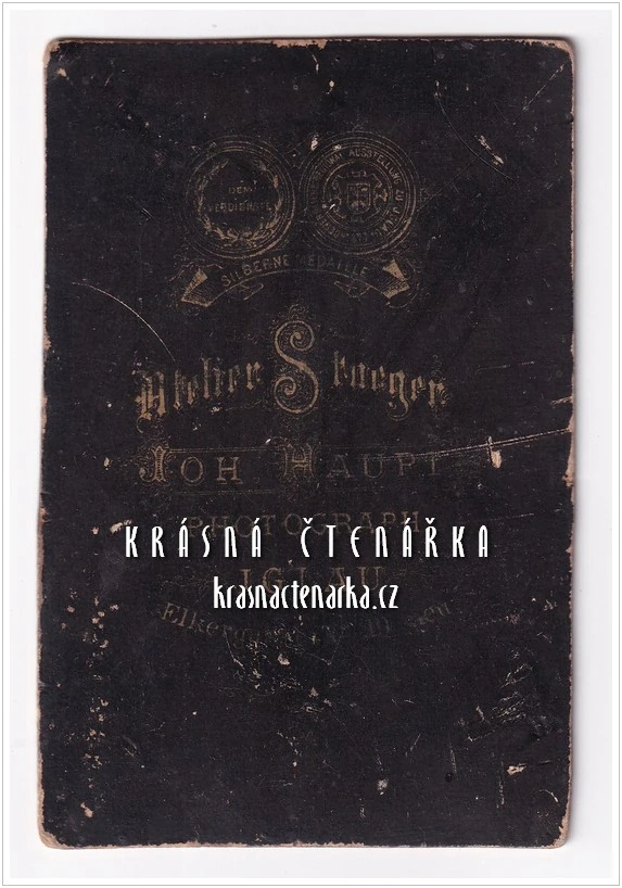 Fotografická vizitka: DŽENTLMEN (Atelier Staeger, Johannes Haupt, Jihlava)