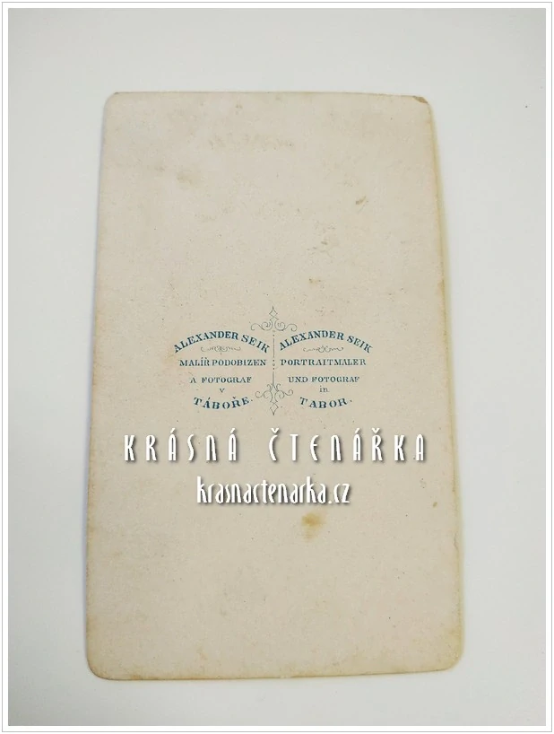 Fotografická vizitka: DŽENTLMEN (Atelier Alexander Seik, Tábor)