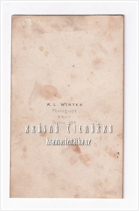 Fotografická vizitka: DŽENTLMEN (Atelier Moritz Ludwig Winter, Praha)