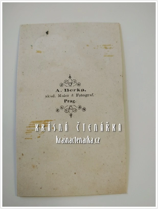 Fotografická vizitka: DŽENTLMEN (Atelier A. Berka, Praha)