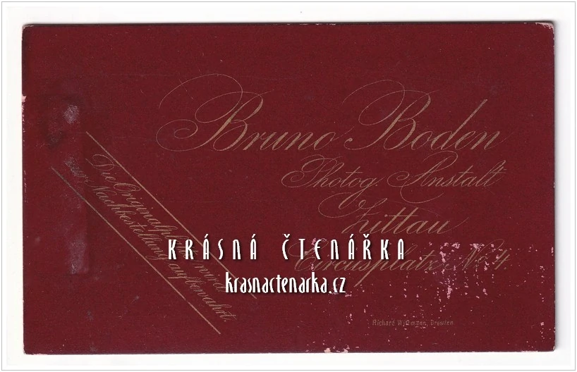 Fotografická vizitka: DŽENTLMEN (Atelier Bruno Boden, Zittau)