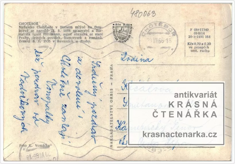 CHOTĚBOŘ, Pomník Ignáta Herrmanna