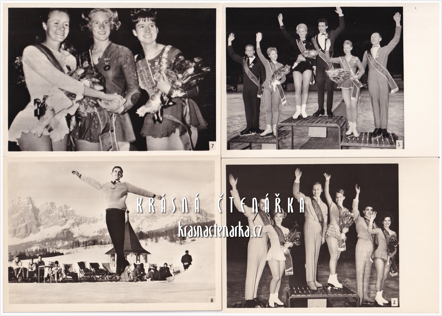 MISTROVSTVÍ SVĚTA V KRASOBRUSLENÍ 27.2. - 3.3. 1963, 12 ks