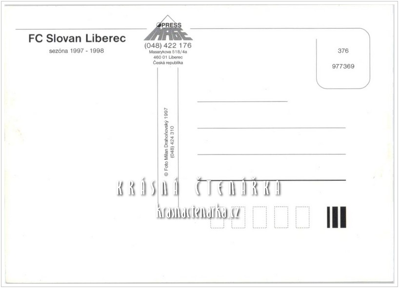 FC SLOVAN LIBEREC, Sezóna 1997-1998