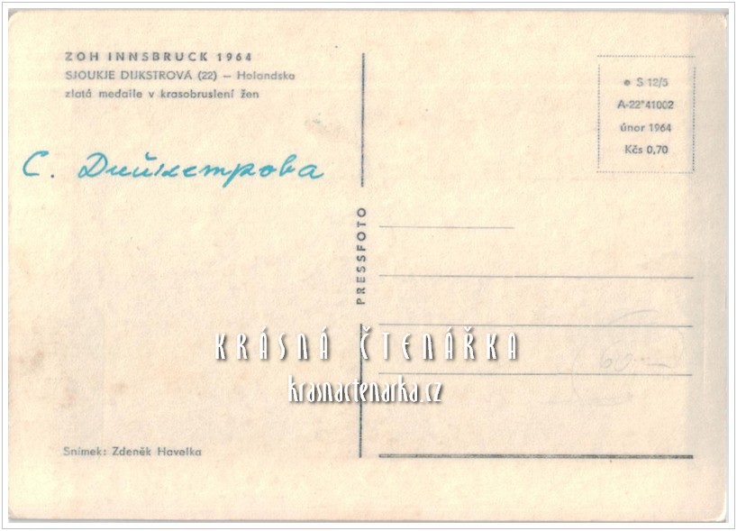 Krasobruslařka SJOUKJE DIJKSTROVÁ