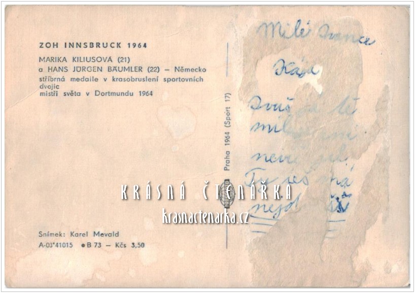 KRASOBRUSLENÍ, Marika Kiliusová a Hans Jürgen Bäumler