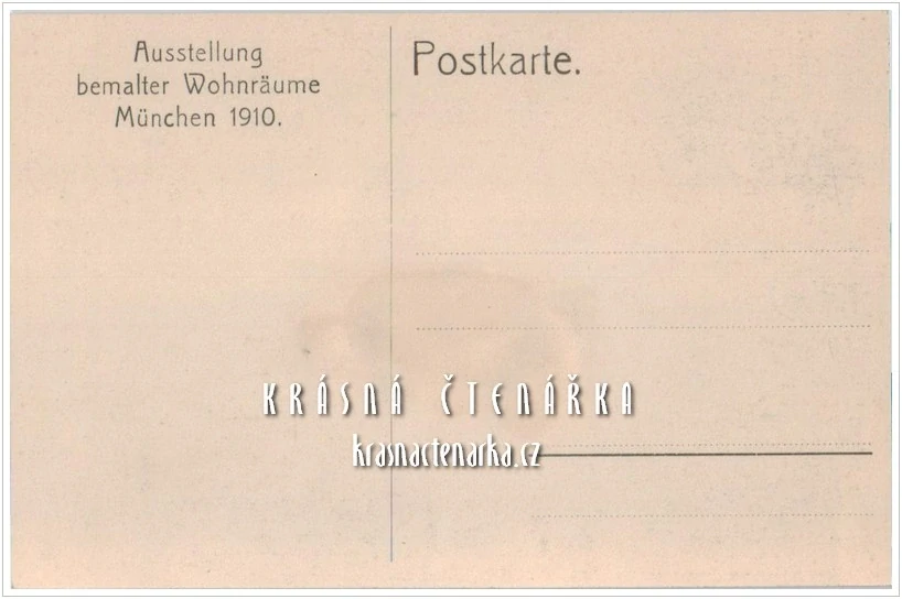 AUSSTELLUNG bemalter Wohnräume MÜNCHEN 1910