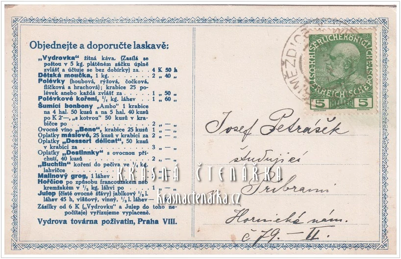 VYDROVA továrna na výrobu poživatin: VYDRŮV MALINOVÝ GROG