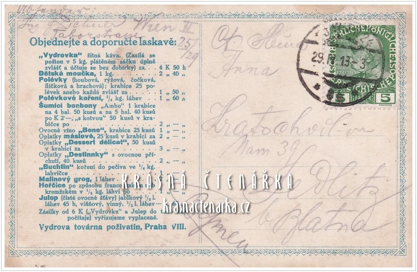 VYDROVA továrna na výrobu poživatin: HOŘČICE