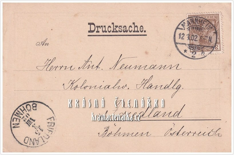 REKLAMNÍ pohlednice: FEITLER´SCHE TROCKENE KAFFEGLASUR