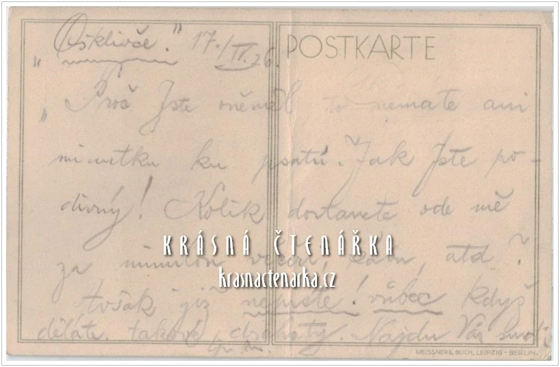 REKLAMNÍ pohlednice: EXCELSIOR MASSIV-REIFEN