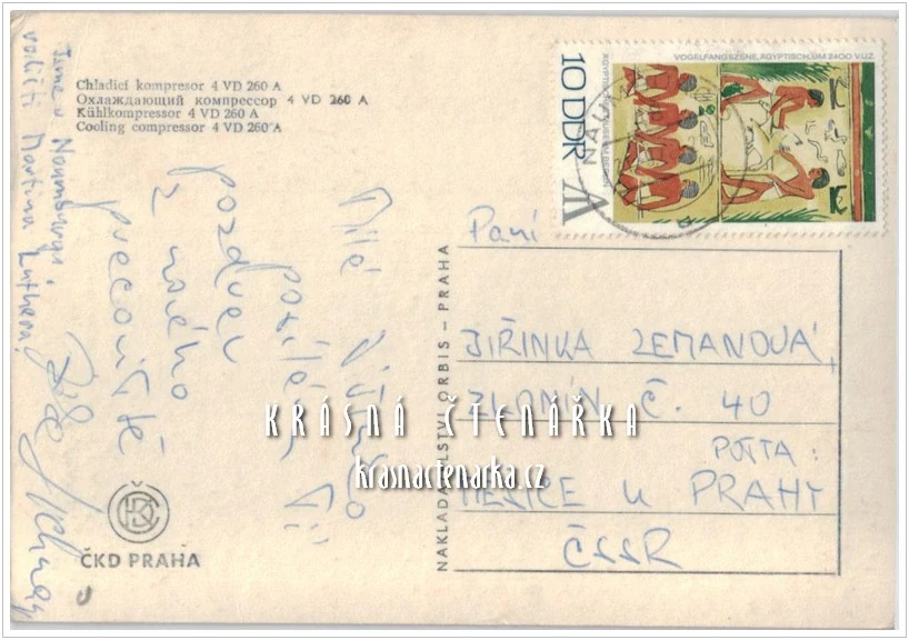 CHLADÍCÍ KOMPRESOR 4 VD 260 A, ČKD Praha