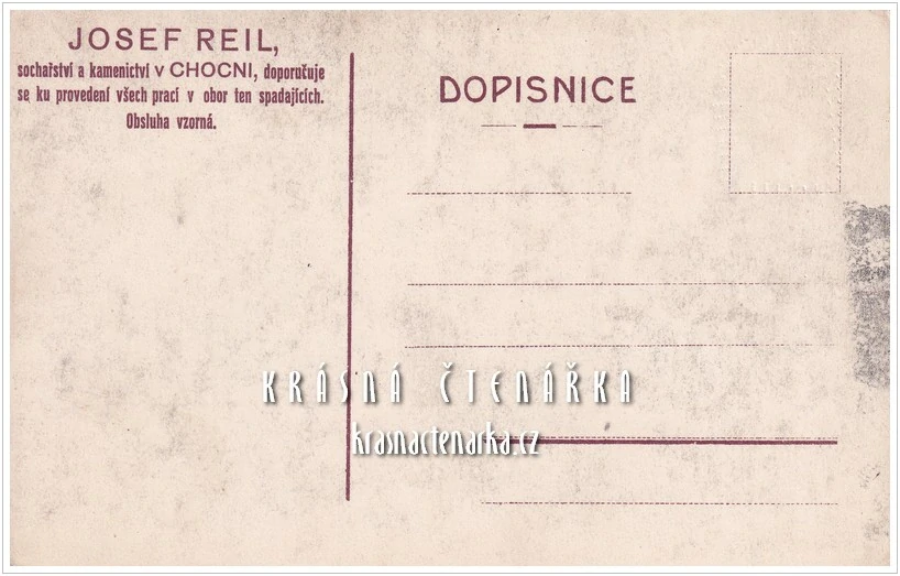 JOSEF REIL, Sochařství a kamenictví Choceň