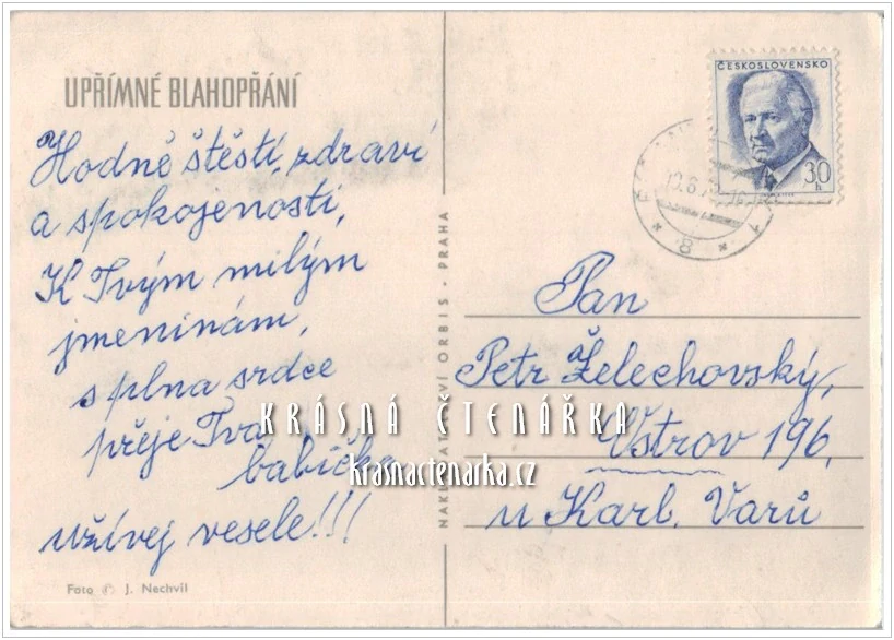 UPŘÍMNÉ BLAHOPŘÁNÍ