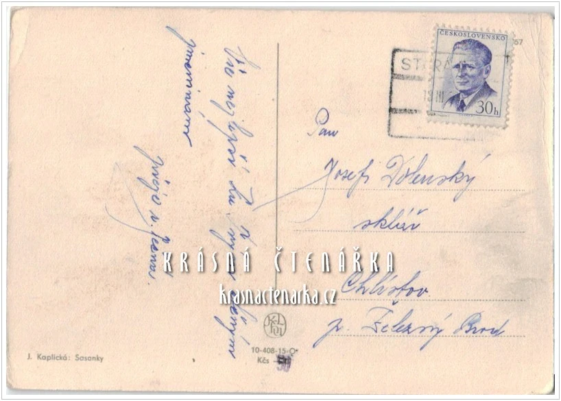 BLAHOPŘÁNÍ se sasankou (il. Jiřina Kaplická)