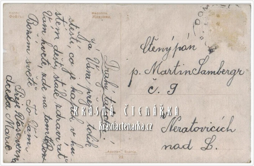 Pohlednice s NÁBOŽENSKÝM motivem