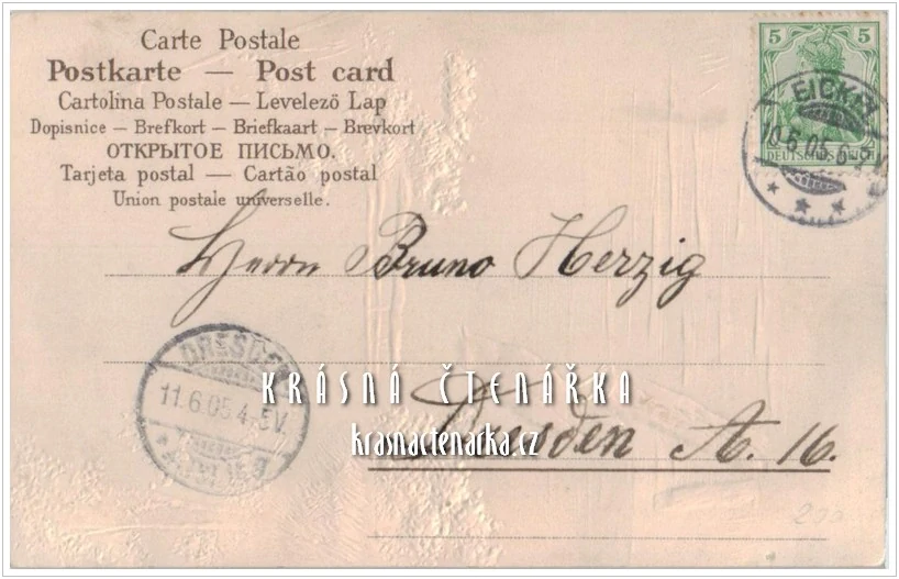 Přání k Letnicícm a KRAJINA s ptákem