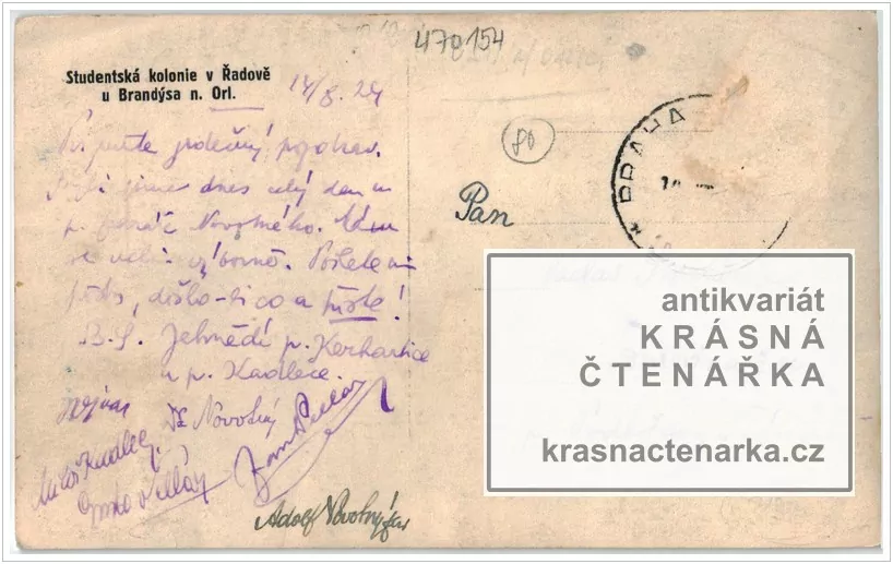 ŘADOV, Studenstká kolonie, tábor