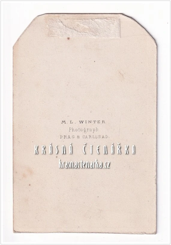 Fotografická vizitka: CÍRKEVNÍ HODNOSTÁŘ (Atelier Moritz Ludwig Winter, Praha)