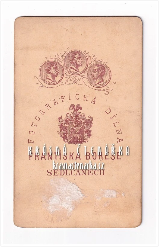 Fotografická vizitka: DŽENTLMEN (Atelier František Boreš, Sedlčany)