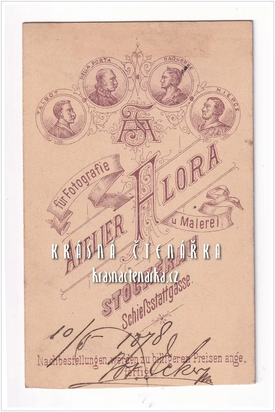 Fotografická vizitka: DŽENTLMEN (Atelier Flora, Stockerau)
