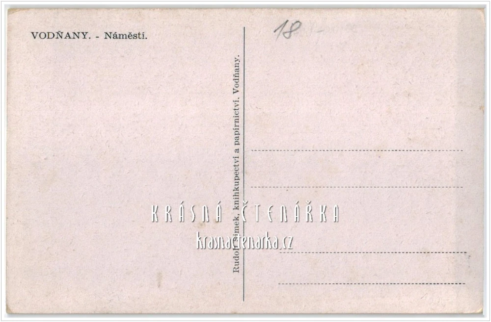 VODŇANY, Náměstí