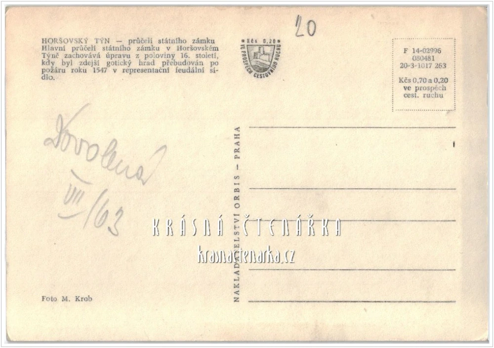 Zámek HORŠOVSKÝ TÝN